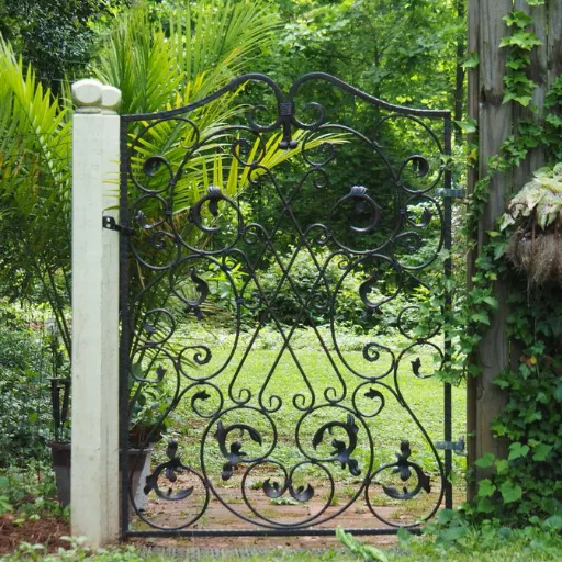 decorative wrought iron fence panels (3)