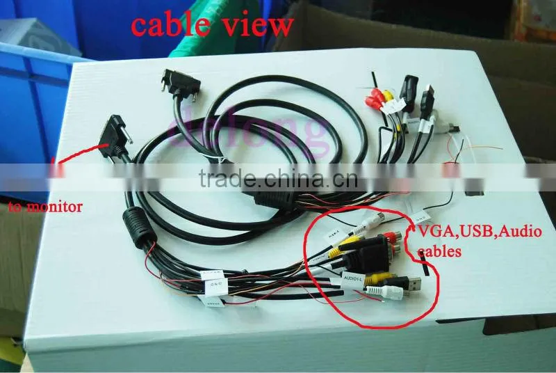2013 HOT TFT-LCD Resistive Touch Monitor 7 Inch Open Frame Monitor