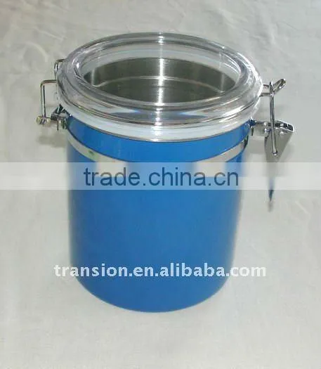 Stainless steel canister set colorful