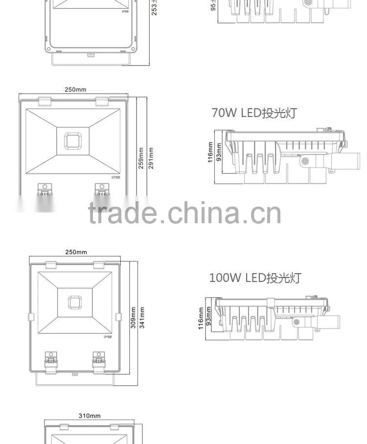 Sinozoc High quality China wholesale IP65 decoration led lighting outdoor stadium lighting fixture led flood light