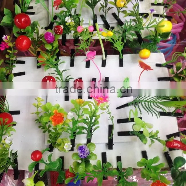 Hot sale growing grass hair doll green plant flower hair pin jewelry