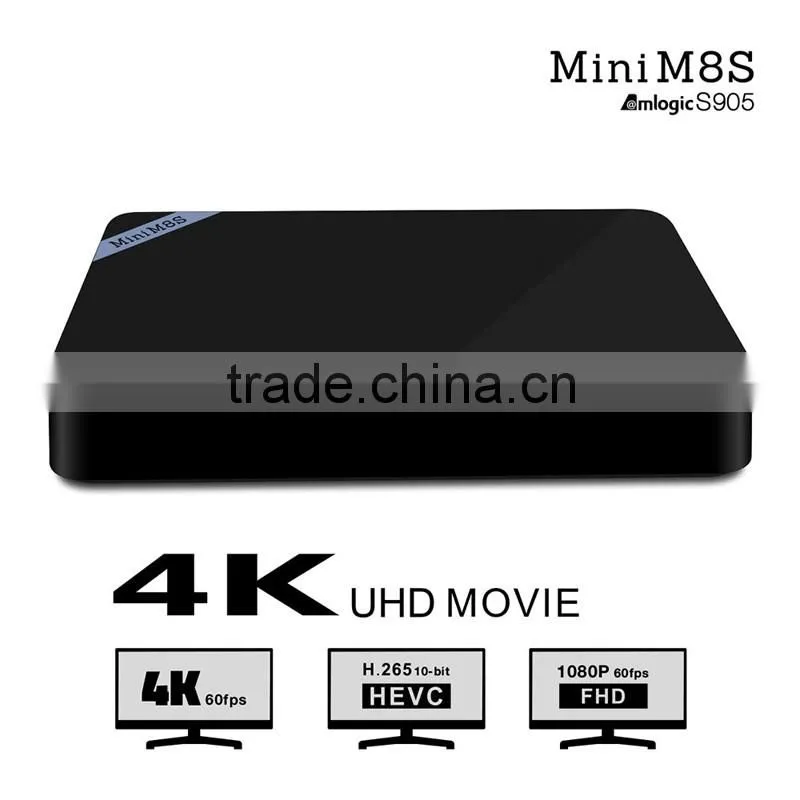 Mini m8s Amlogic s905 Android 5.1WiFi internet new smart tv box