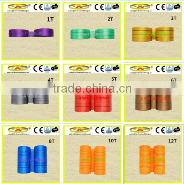 120mm 18000kg polyester flat sling webbing