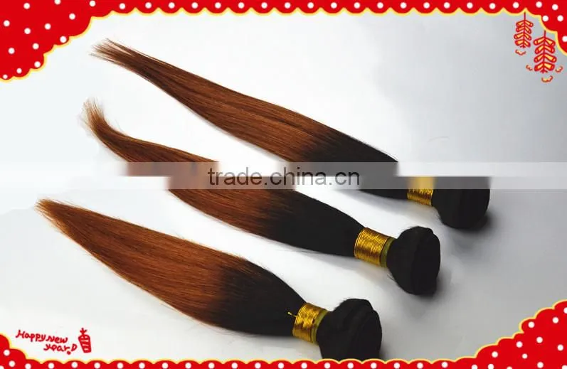 ombre hair extensions/weft brazilian hair grade 5A