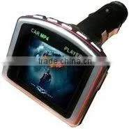 Car MP4 player with FM transmitter support SD card with memory