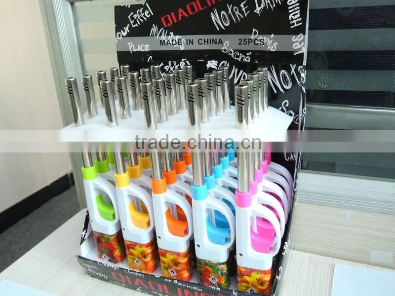 custom lighter sticker refillable electronic bbq lighter