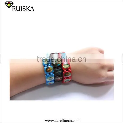 2015 Caroline Fashion Wood Religious Beaded Bracelet