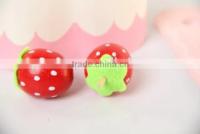 Wooden ketchen toy cake play set