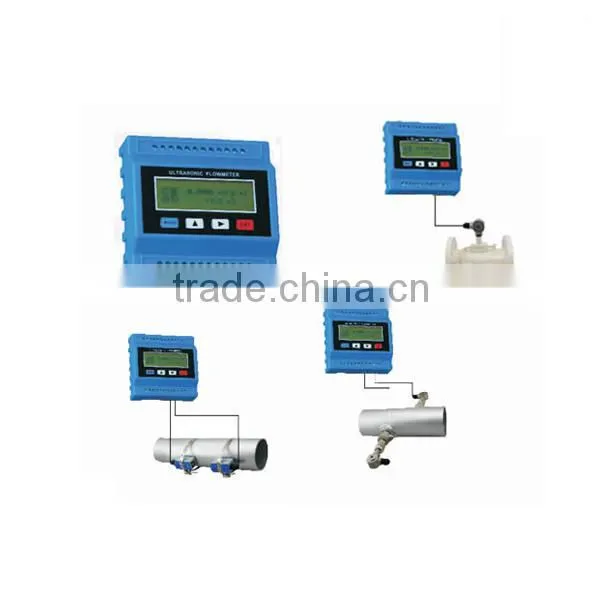 Clamp on/ plug in type portable fuel and water flow meter