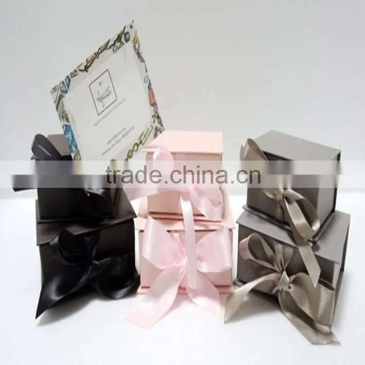 Custom logo printed paper jewelry gift box for ring box
