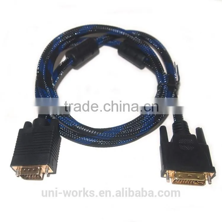 High quality 24+5DVI to VGA cable monitor cable