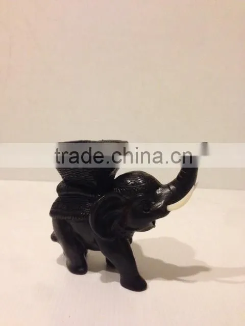 Thai elephant resin with light holder and tunsk