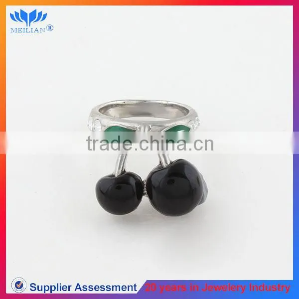 EUROPE STYLE ZINC ALLOY FASHION RING CHERRY LATEST GOLD FINGER RING DESIGNS