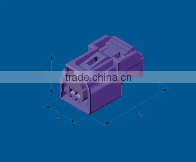 2 ways 2.2mm pitch plastic male and female wire to wire power connecting automotive connector