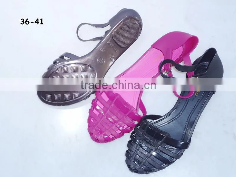 2015 PVC Jelly Good quality ladies Sandals
