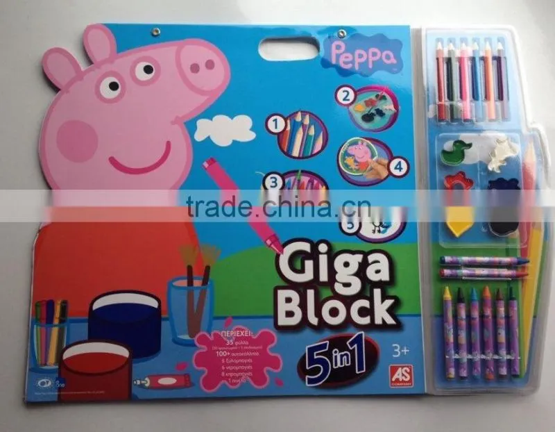 fashionable peppe pig tatoo drawing book