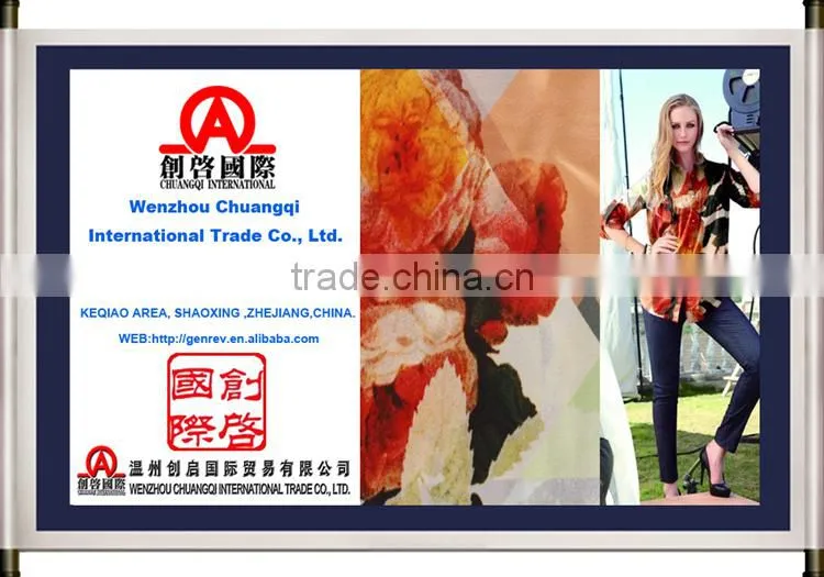 100 % digital printing knit jesrey cotton fabrics for t shirt fabrics clothing