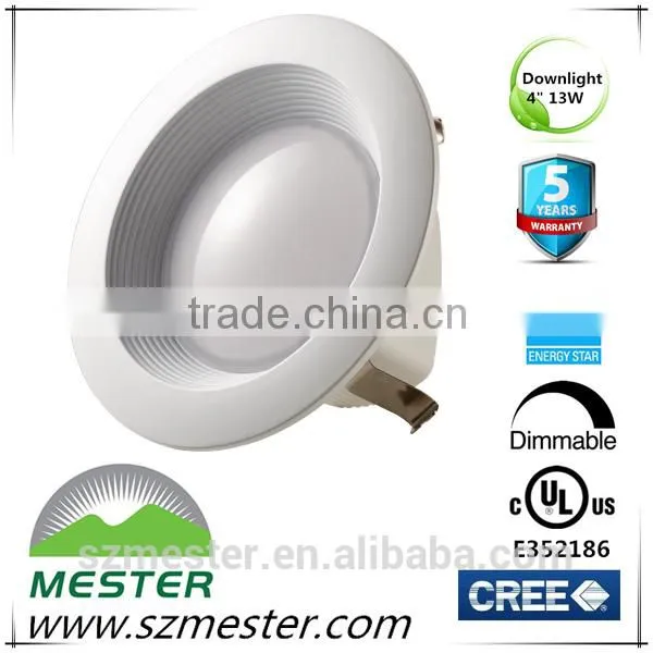 UL Indoor ceiling light 4" 5" 6" 2700K 10w cob led downlight