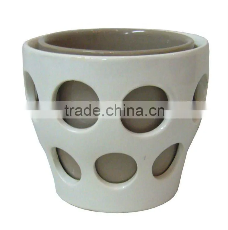 multi color dolomite best sell pot for home decorative