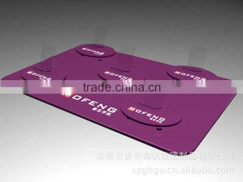 Useful transparent acrylic mobile phone display stand