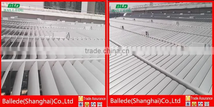 aluminium weatherproof louver roof