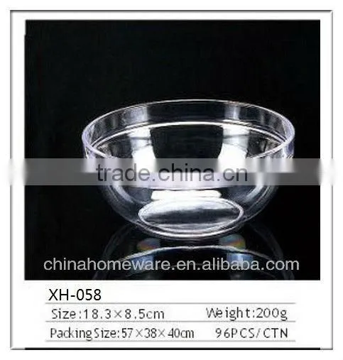 Clear Acrylic salad bowl
