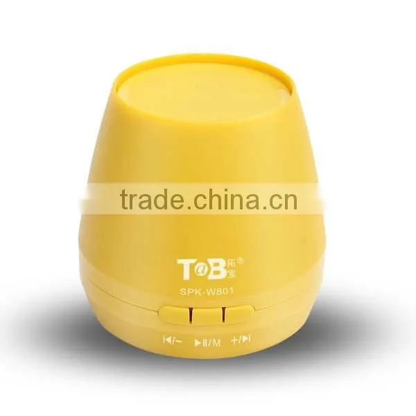 2016 Latest TF card lifting fashion modeling cute portable wireless outdoor speaker