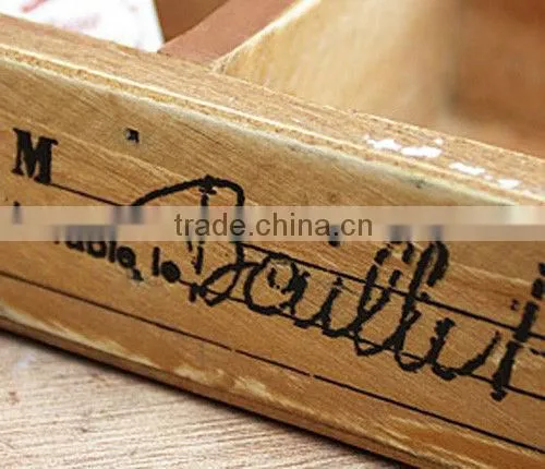 2015 man-made factory price wooden storage box with 4 girds