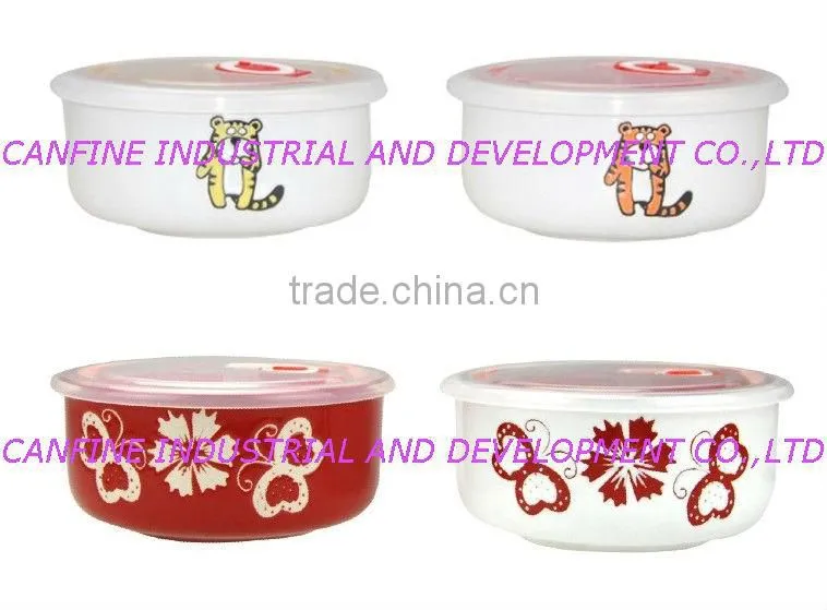 5.5" CERAMIC BOWL WITH SPOON