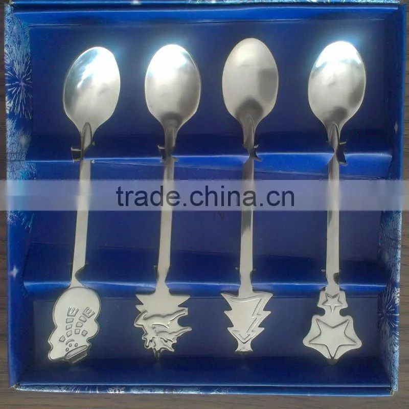 2014 hot sale Funny stainless steel spoon cutlery for kids, dinnerware set