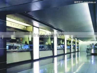 Bank bullet proof glass door wall