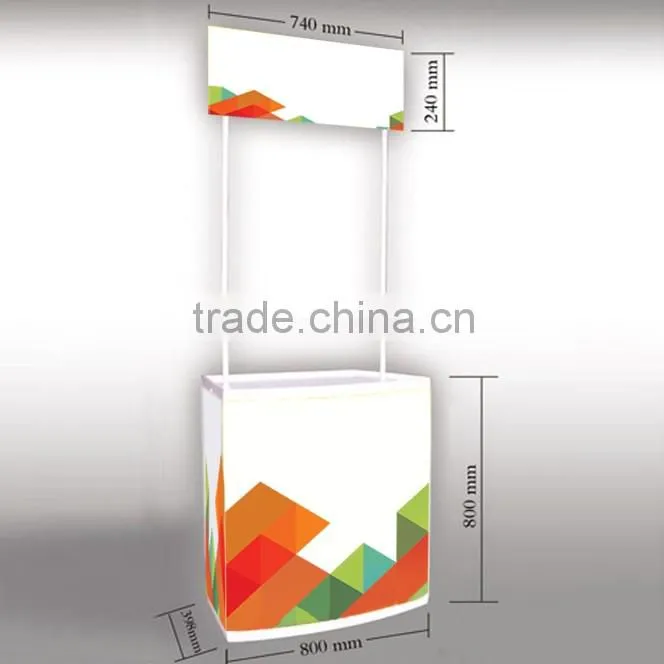 Pvc+ABS material display table portable exhibition table