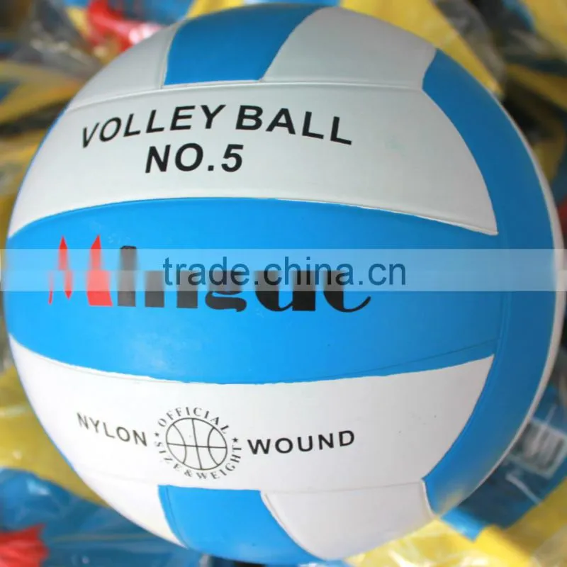 white blue soft touch custom rubber size 5 volleyball ball