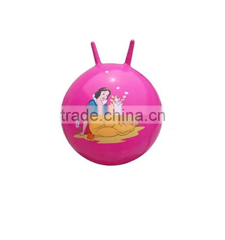 Inflatable toy bouncing ball pvc hopper ball with handle for kids