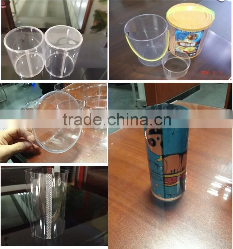 Automatic PET PVC cylinder end curling machine