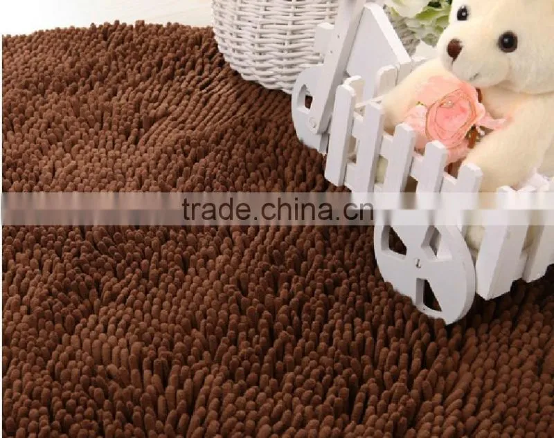 Chenille high pile floor carpet mat living room floor carpet