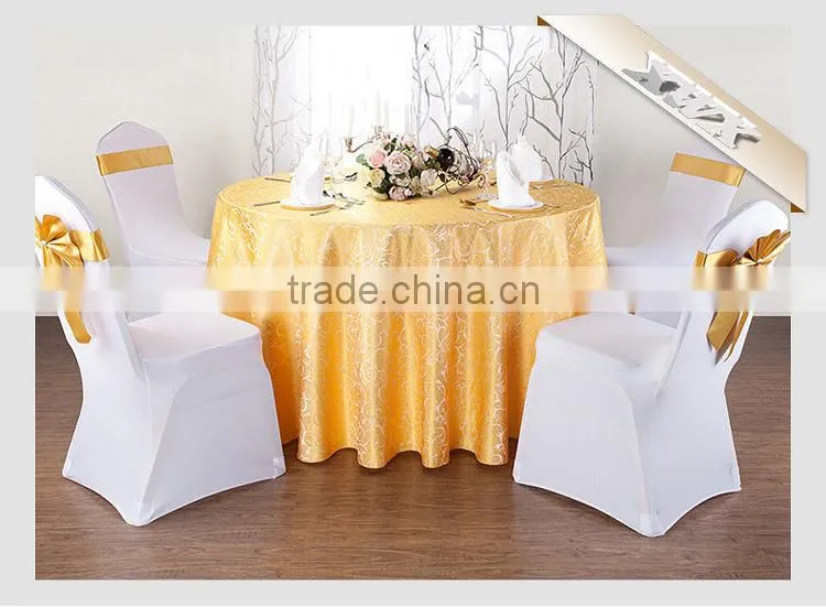 TC-159 Factory Wholesale 100%Polyester Sequin Rosette Table Cloth