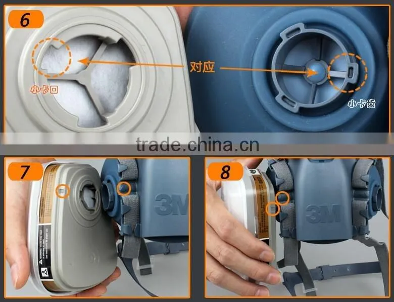 Genuine 3M 7502 3m industrial face mask gas mask welding mask silicone mask half face mask organic vapor dust gas mask
