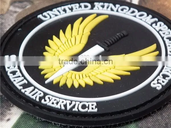 Top quality pvc rubber patch armband badge patches