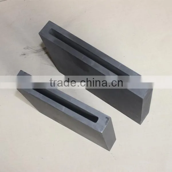 High density graphite die for copper continous casting
