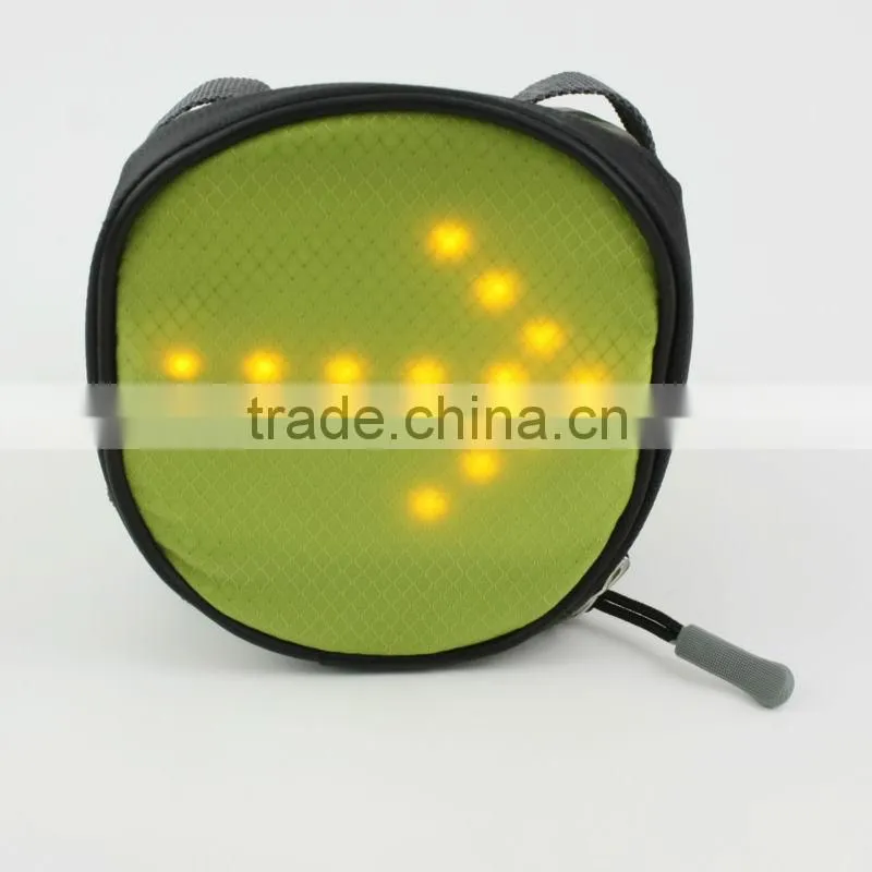 2016 Cycling security bike sadle bag bike back seat led light bag LED Light bicycle wireless turn signal mountaineering bag