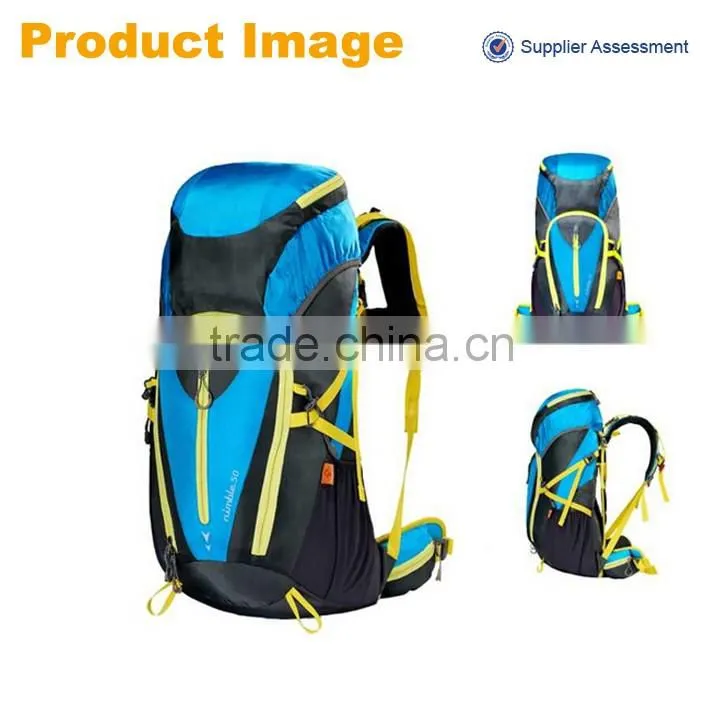 China supplier new product removable stylish 50L camping hiking backpack brand