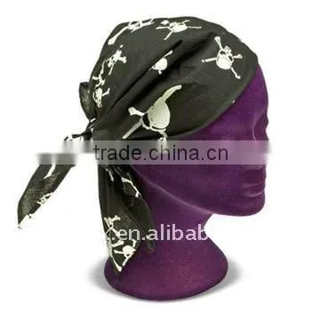 Cotton adult's printed sport bandana scarf cap