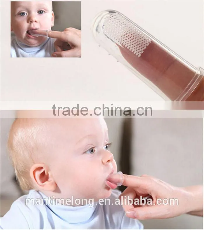 silicone baby toothbrush baby finger toothbrush