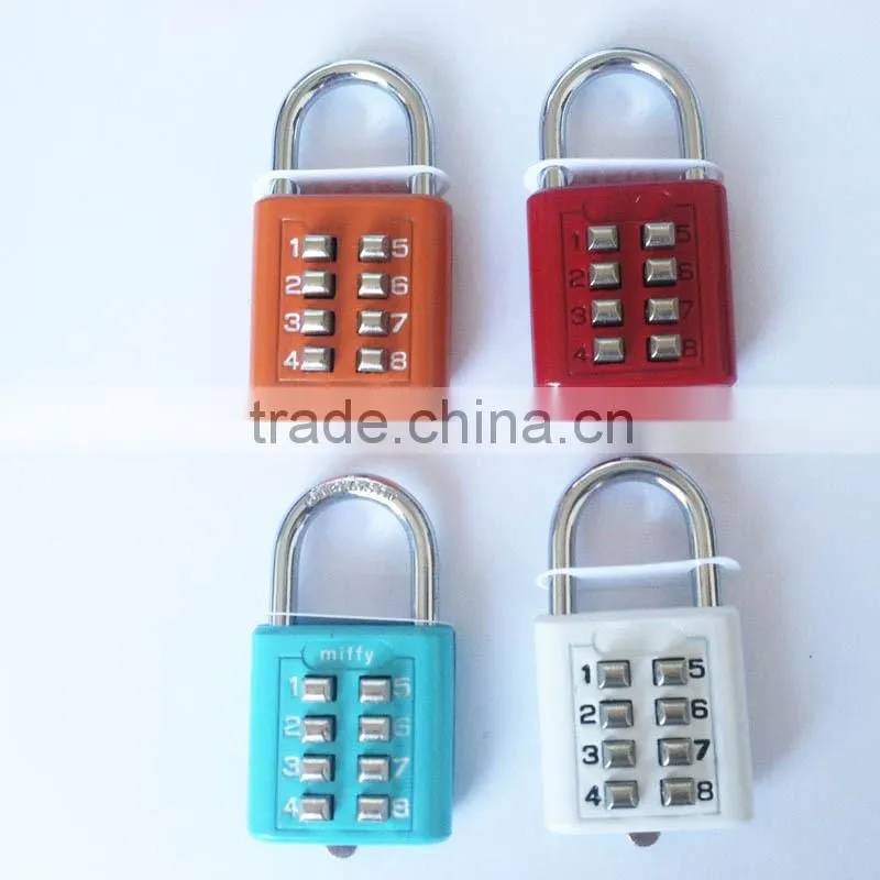New design colorful high quality combination lock fingerprint padlock