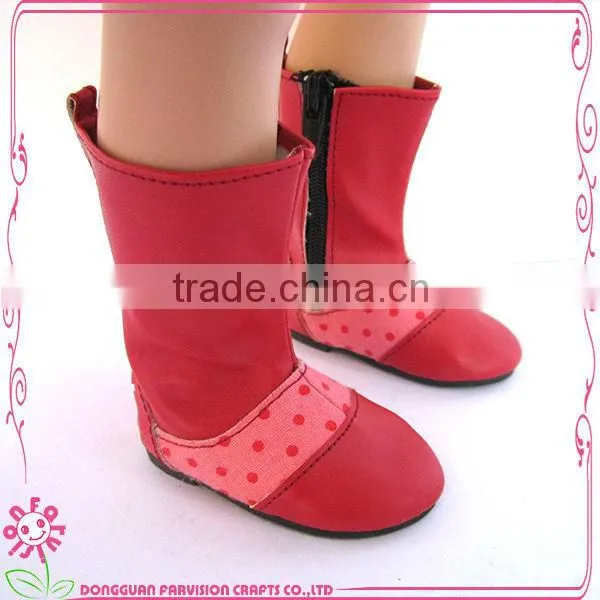 Rhinestone cowboy boots in brown for 18" dolls