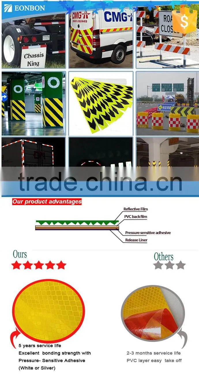 Fluorescent Yellow Reflective Tape From China Factory