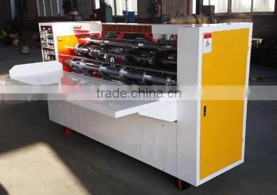 High efficiency Import & export carton box forming manufacture corrugated cardboard thin knife slitting the edge machine