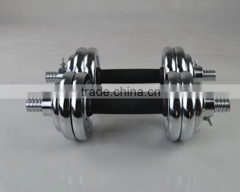 15KG 20kg 30kg Solid dumbbell plated handle (Straight grip) dumbbell set