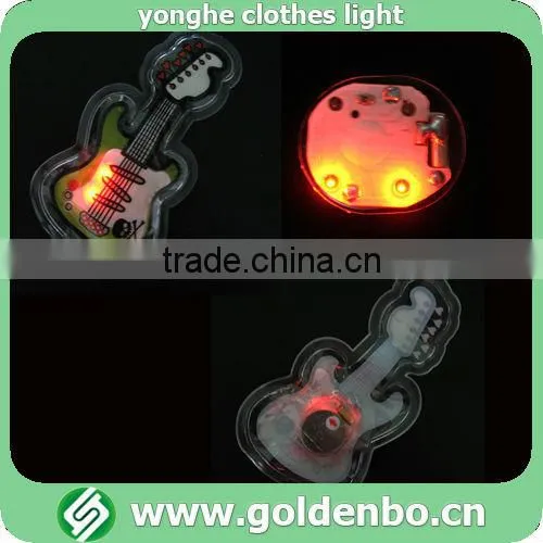 Guitar pattern PVC for clothes led kids clothes light